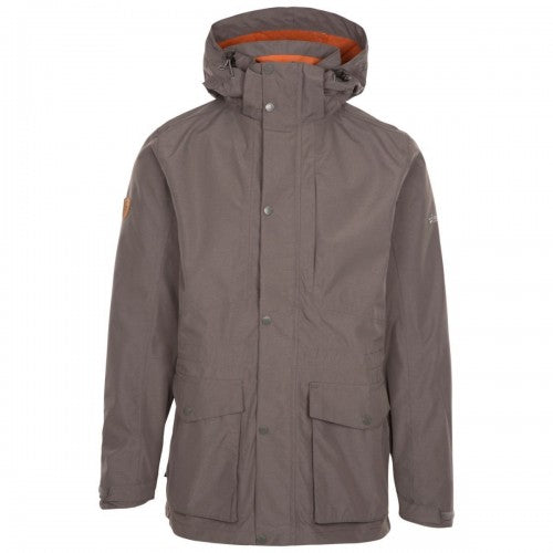 Front - Trespass Mens Sandy Waterproof Jacket