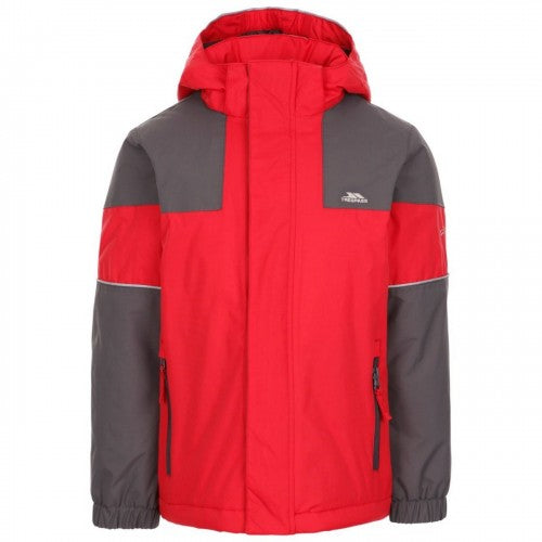 Front - Trespass Childrens Boys Unlock Waterproof Jacket