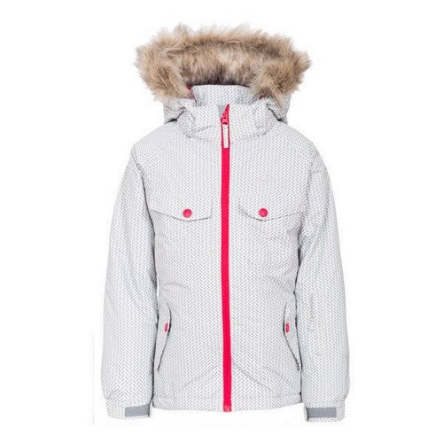 Front - Trespass Girls Denia TP50 Ski Jacket