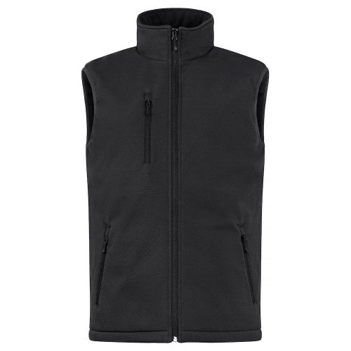 Front - Clique Mens Softshell Padded Vest