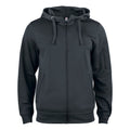 Front - Clique Mens Basic Active Full Zip Hoodie