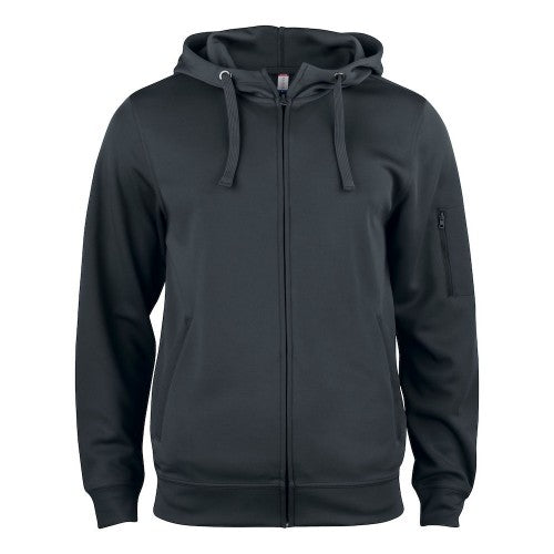 Front - Clique Mens Basic Active Full Zip Hoodie