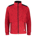 Front - Projob Mens Heathered Fleece Jacket