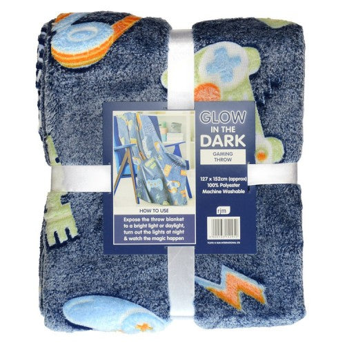 Front - RJM Glow In The Dark Fleece Throw Blanket
