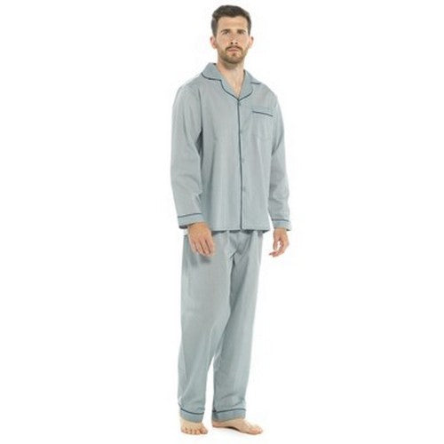 Front - Walter Grange Mens Striped Pajama Set