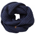 Front - Timberland Womens/Ladies Reverse Leather Loop Infinity Scarf
