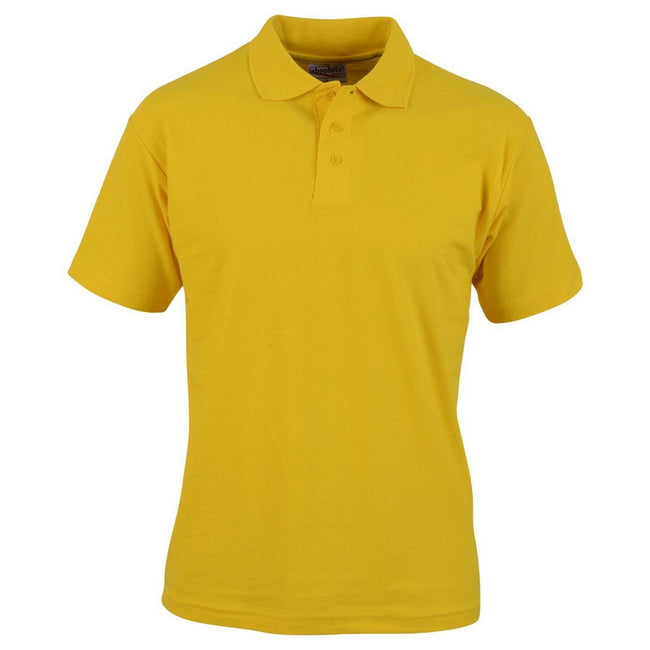 Sunflower - Front - Absolute Apparel Mens Pioneer Polo