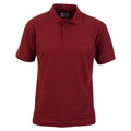 Burgundy - Front - Absolute Apparel Mens Pioneer Polo