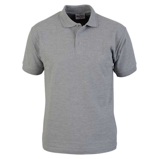 Sport Gray - Front - Absolute Apparel Mens Precision Polo