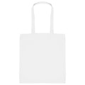 White - Front - Absolute Apparel Cotton Shopper Bag