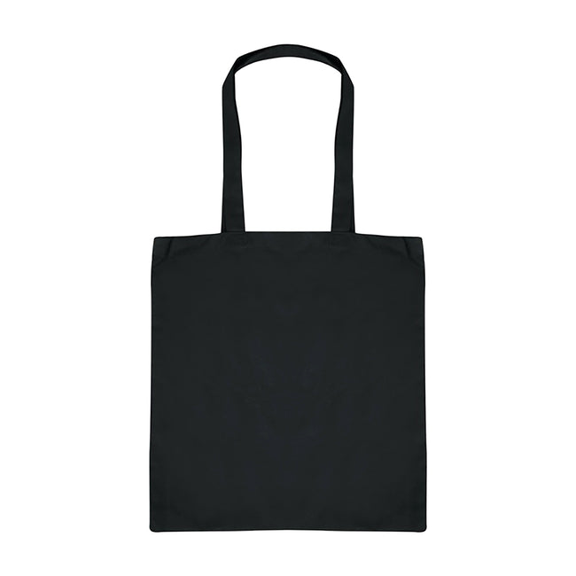 Black - Back - Absolute Apparel Cotton Shopper Bag
