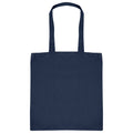Navy - Front - Absolute Apparel Cotton Shopper Bag