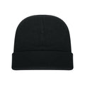 Black - Side - Absolute Apparel Knitted Turn Up Ski Hat