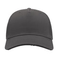Dark Grey - Side - Atlantis Cargo Weathered Visor 5 Panel Cap