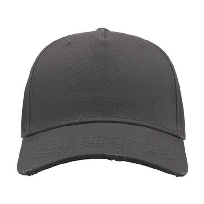 Dark Grey - Side - Atlantis Cargo Weathered Visor 5 Panel Cap
