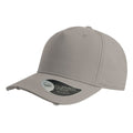 Gray - Front - Atlantis Cargo Weathered Visor 5 Panel Cap
