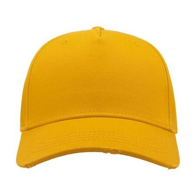Yellow - Lifestyle - Atlantis Cargo Weathered Visor 5 Panel Cap