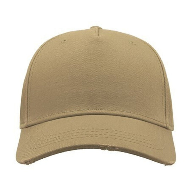 Khaki - Lifestyle - Atlantis Cargo Weathered Visor 5 Panel Cap