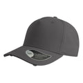 Dark Grey - Front - Atlantis Cargo Weathered Visor 5 Panel Cap