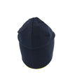 Navy-Safety Yellow - Side - Atlantis Extreme Reversible Jersey Slouch Beanie