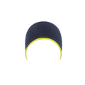 Navy-Safety Yellow - Lifestyle - Atlantis Extreme Reversible Jersey Slouch Beanie