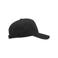 Black - Side - Atlantis Childrens-Kids Start 5 Cap 5 Panel