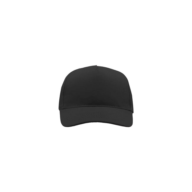 Black - Pack Shot - Atlantis Childrens-Kids Start 5 Cap 5 Panel