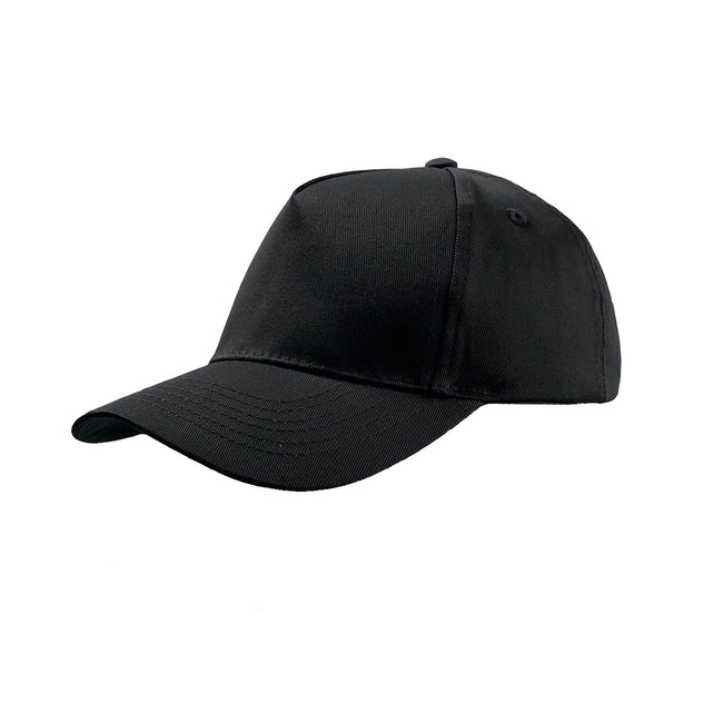 Black - Front - Atlantis Childrens-Kids Start 5 Cap 5 Panel