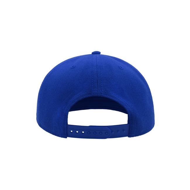 Royal - Back - Atlantis Children-Kids Flat Visor 6 Panel Snap Back Cap
