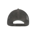 Dark Gray - Back - Atlantis Rapper Jersey Mid Visor Trucker Cap