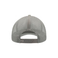Light Gray - Back - Atlantis Rapper Jersey Mid Visor Trucker Cap