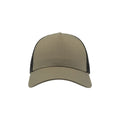 Olive-Black - Pack Shot - Atlantis Rapper Cotton 5 Panel Trucker Cap