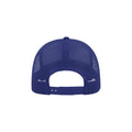 Royal Blue-Royal Blue - Back - Atlantis Rapper Cotton 5 Panel Trucker Cap