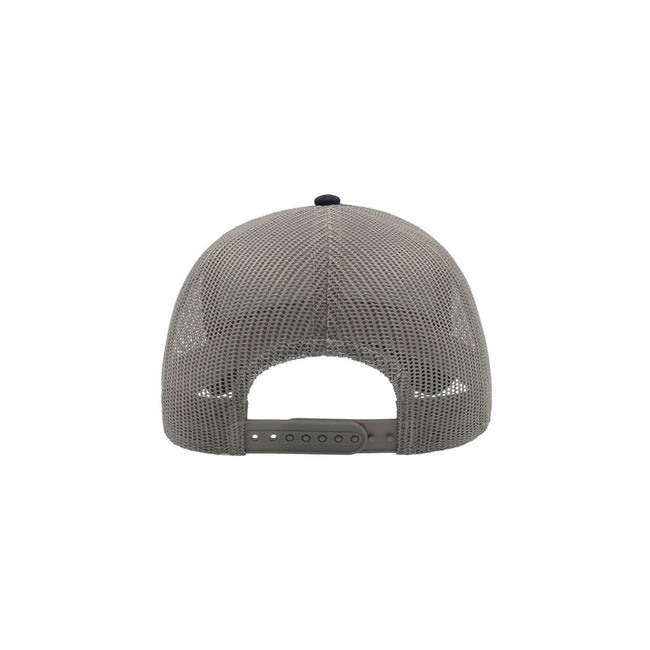 Navy-Gray - Back - Atlantis Rapper Cotton 5 Panel Trucker Cap