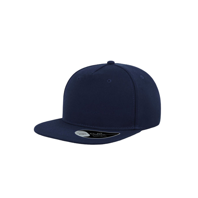 Navy - Front - Atlantis Flat Visor 5 Panel Cap