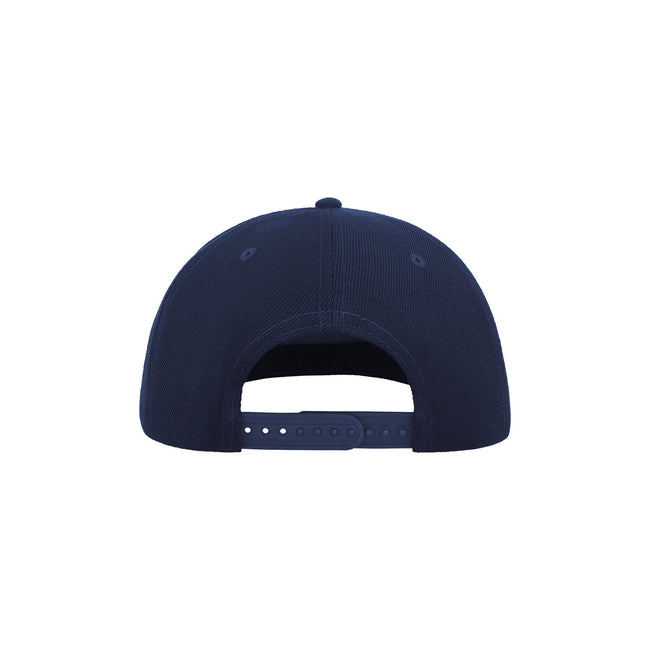 Navy - Back - Atlantis Flat Visor 5 Panel Cap