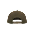 Olive - Back - Atlantis Flat Visor 5 Panel Cap