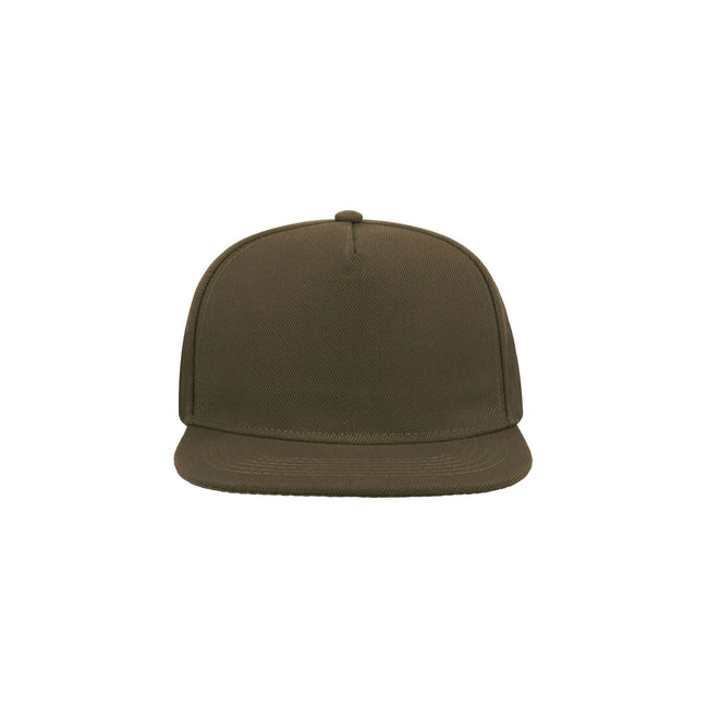 Olive - Side - Atlantis Flat Visor 5 Panel Cap