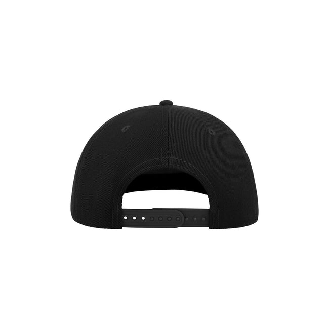 Black - Back - Atlantis Flat Visor 5 Panel Cap