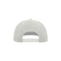 White - Back - Atlantis Flat Visor 5 Panel Cap