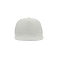 White - Side - Atlantis Flat Visor 5 Panel Cap