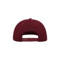 Burgundy - Back - Atlantis Flat Visor 5 Panel Cap