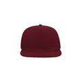 Burgundy - Side - Atlantis Flat Visor 5 Panel Cap
