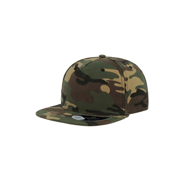 Camo Green - Front - Atlantis Flat Visor 5 Panel Cap