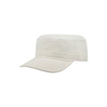 White - Front - Atlantis Tank Brushed Cotton Military Cap