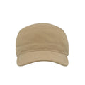 Khaki - Side - Atlantis Tank Brushed Cotton Military Cap
