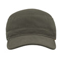 Olive - Side - Atlantis Tank Brushed Cotton Military Cap