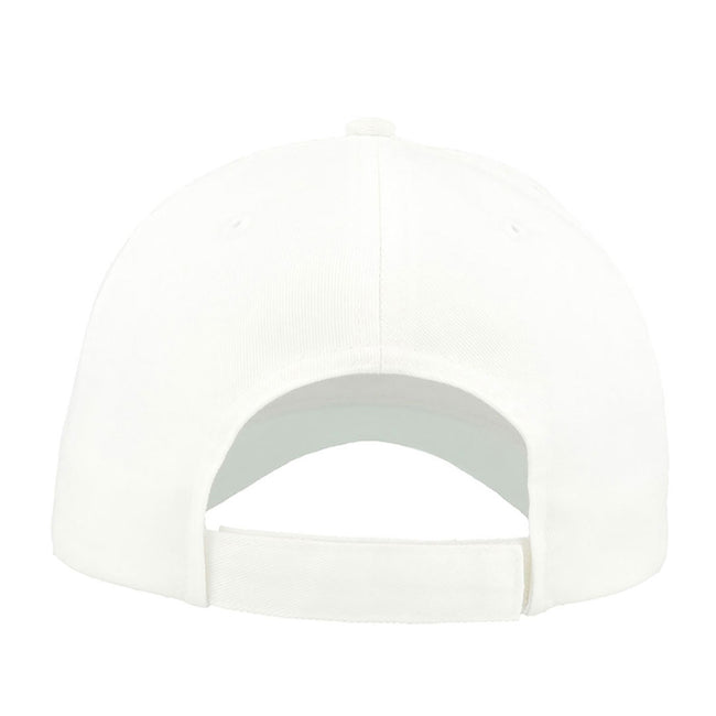 White - Side - Atlantis Zoom Sports 6 Panel Baseball Cap