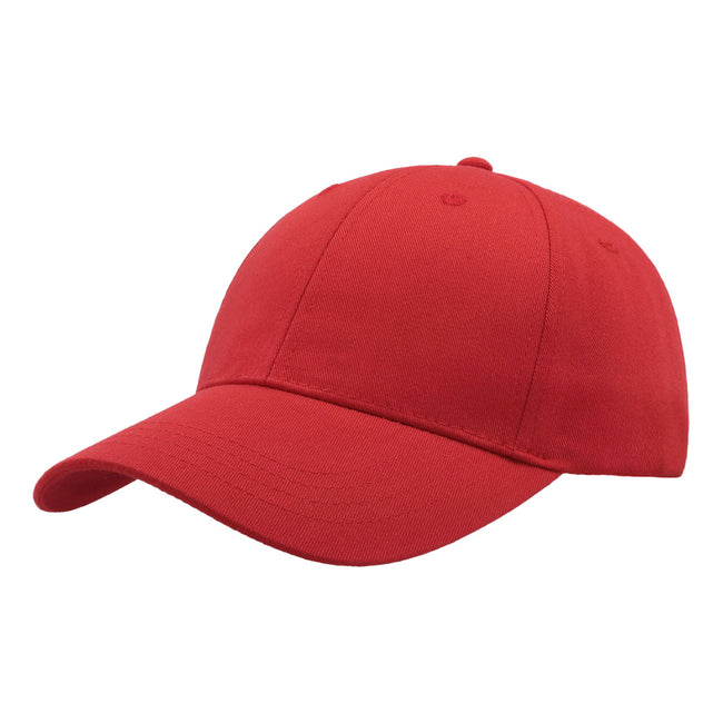 Red - Front - Atlantis Zoom Sports 6 Panel Baseball Cap