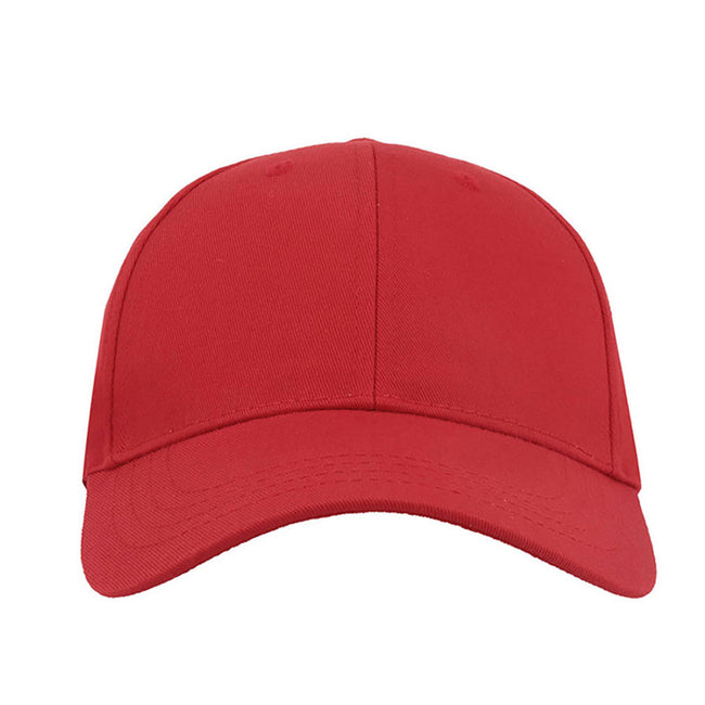 Red - Back - Atlantis Zoom Sports 6 Panel Baseball Cap